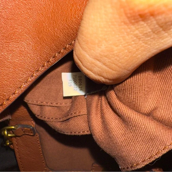 Frye Brown Leather Crossbody Bag with Gold Ring - Picture 12 of 12